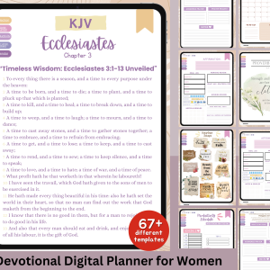 Digital Devotional Planner for Women