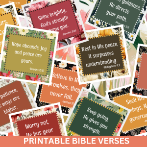 Faith in Bloom: Printable Bible Verses to Inspire