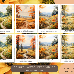 Christian Nature Verses Printables