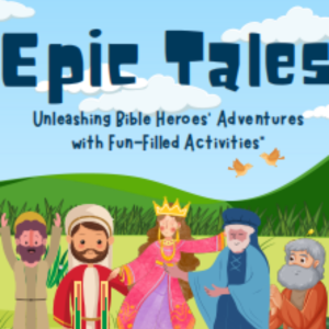 Devotional Digital for Kids: Epic Tales+Activities + Coloring Books