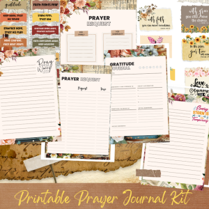 Editable Prayer Journal Kits