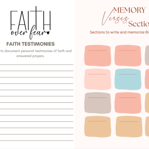 Monthly Bible Verse Printable Planner – Editable Canva Link