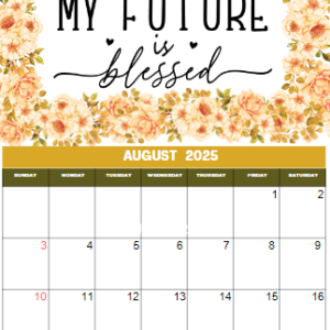 2025 Printable Wall Calendar – Monthly Bible Verses [floral]