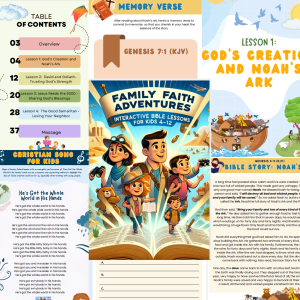 Family Faith Adventure eBook + Activity for Kids- PDF Form