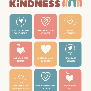 Daily Acts of Kindness Wall Template