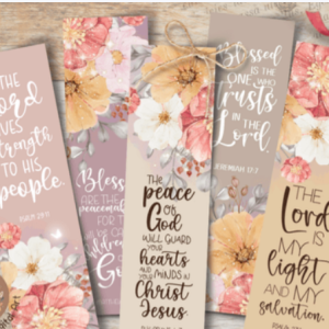 Printable Bookmarks -Floral Pastel