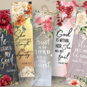 Printable Bookmarks -Floral Pastel