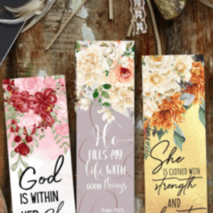 Printable Bookmarks -Floral Pastel