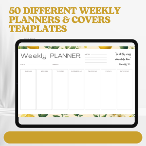 WEEKLY PLANNER TEMPLATES
