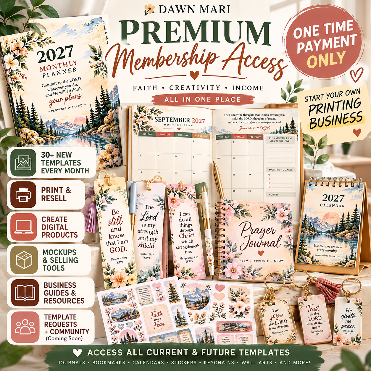 BIBLE VERSES PREMIUM MEMBERSHIP -ONE TIME PAYMENT ONLY!