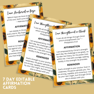 AFFIRMATION CARDS FOR WOMEN