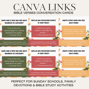 ✨ Bible Verses Conversation Cards Templates