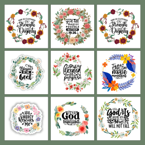 BIBLE VERSES STICKER BUNDLE
