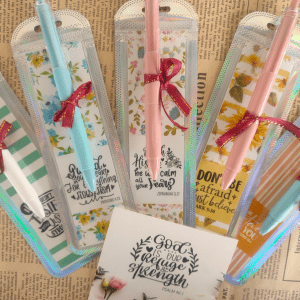 Inspirational Pen with Bookmarks