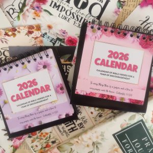 BIBLE VERSES DESK CALENDAR + DEVOTIONAL PLANNER  BUNDLE