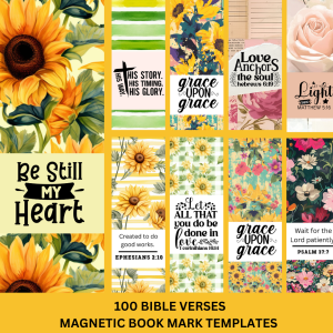 450++ BIBLE VERSES KEYCHAINS, NOTEPADS & BOOKMARK BUNDLE TEMPLATES