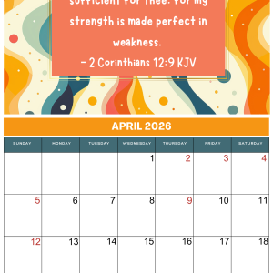 WALL CALENDAR -2026 FOR MEN