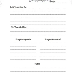 52-Week Prayer Journal – A Year of Faith, Reflection & Growth