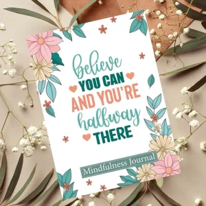 Mindfulness Coloring Journal | 6” x 9” 32 Pages Left Pages Coloring Right Pages Journal | 5 Covers to Choose From