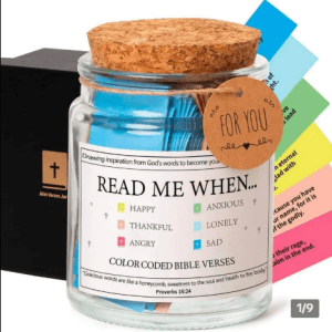 💖 90pcs Bible Verses in a Jar (Color-Coded)