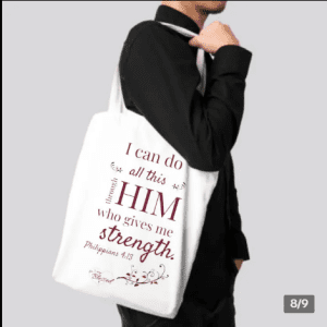 👜 Bible Verse Quality Tote Bag – Katsa Canva
