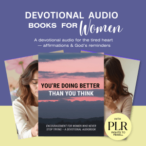 DEVOTIONAL AUDIO- YOUR DOING BETTER THAN YOU THINK