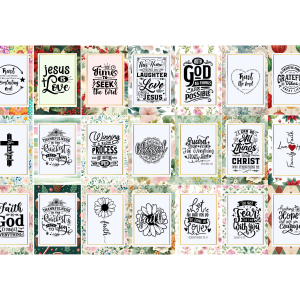 BIBLE VERSE WOODEN KEYCHAIN