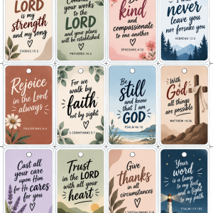 BIBLE VERSES KEYCHAINS