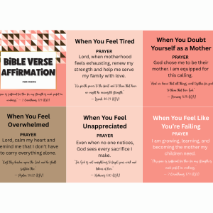 BIBLE VERSE AFFIRMATION FOR MOMS