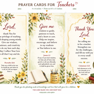 BIBLE VERSE  FOR CARDS FOR TEACHER