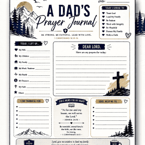 PRAYER JOURNAL FOR MEN