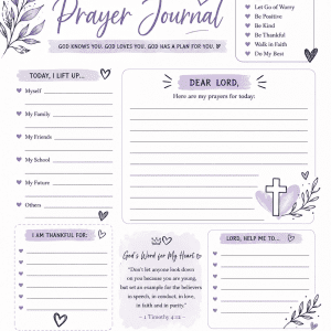 PRAYER JOURNAL FOR TEENS