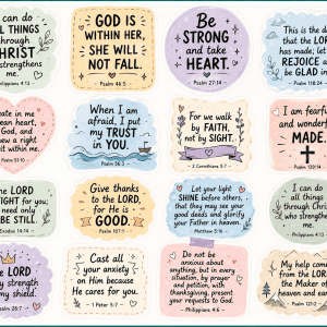 BIBLE VERSE STICKER .