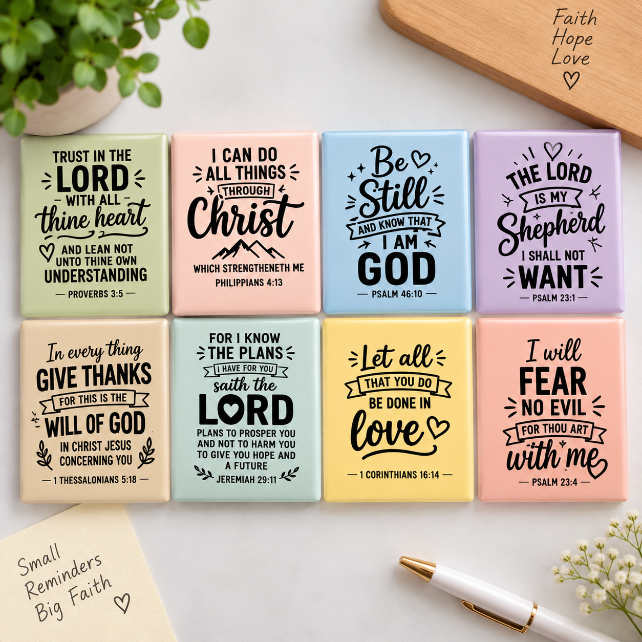 BIBLE VERSE REF MAGNET .