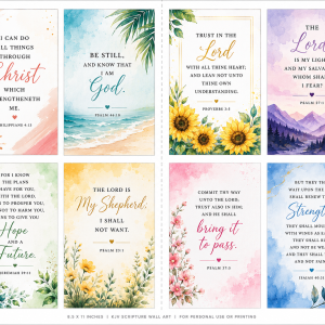 Scripture Wall Art COLORED