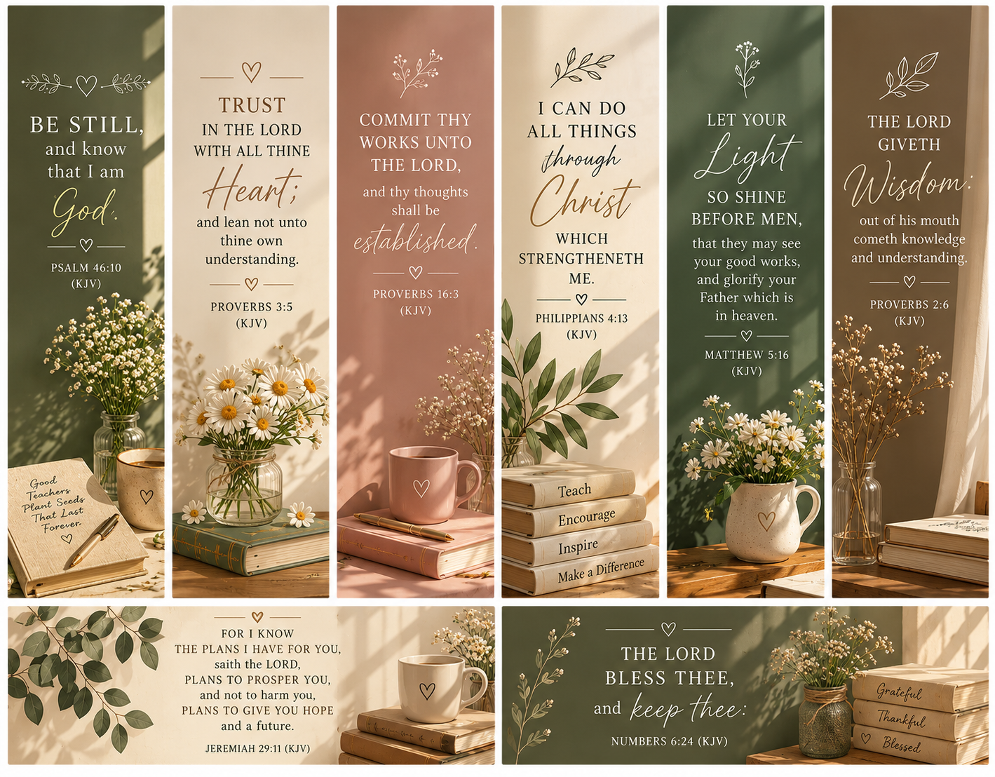 🍎 TEACHER’S DAY BOOKMARK + PEN GIFT TEMPLATES 💛 - Image 2