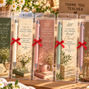 🍎 TEACHER’S DAY BOOKMARK + PEN GIFT TEMPLATES 💛