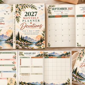 2027 MONTHLY DEVOTIONAL PLANNER