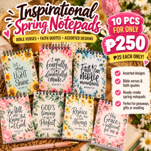 BIBLE VERSES SPRING NOTEPADS