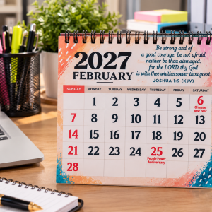 2027 BIBLE VERSES DESK CALENDAR