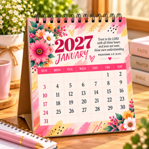 2027 DESK CALENDAR